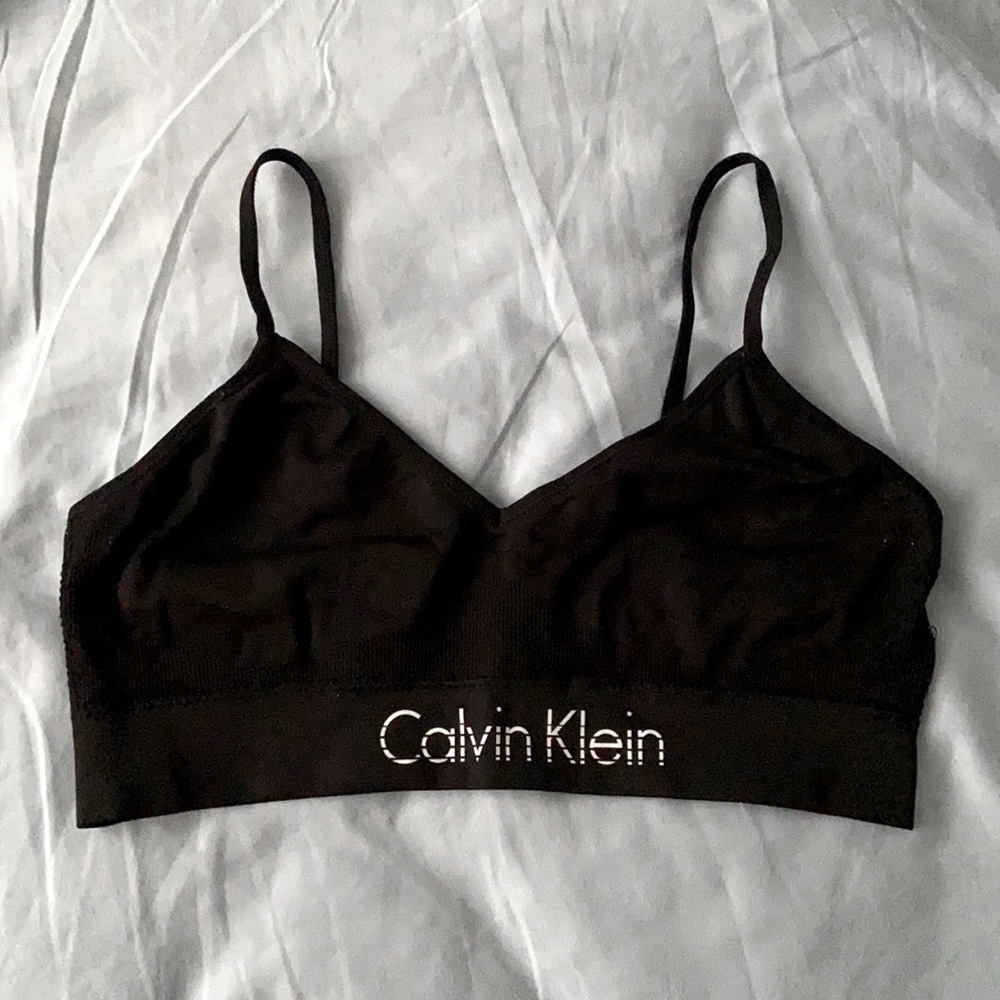 Calvin Klein black sports bra